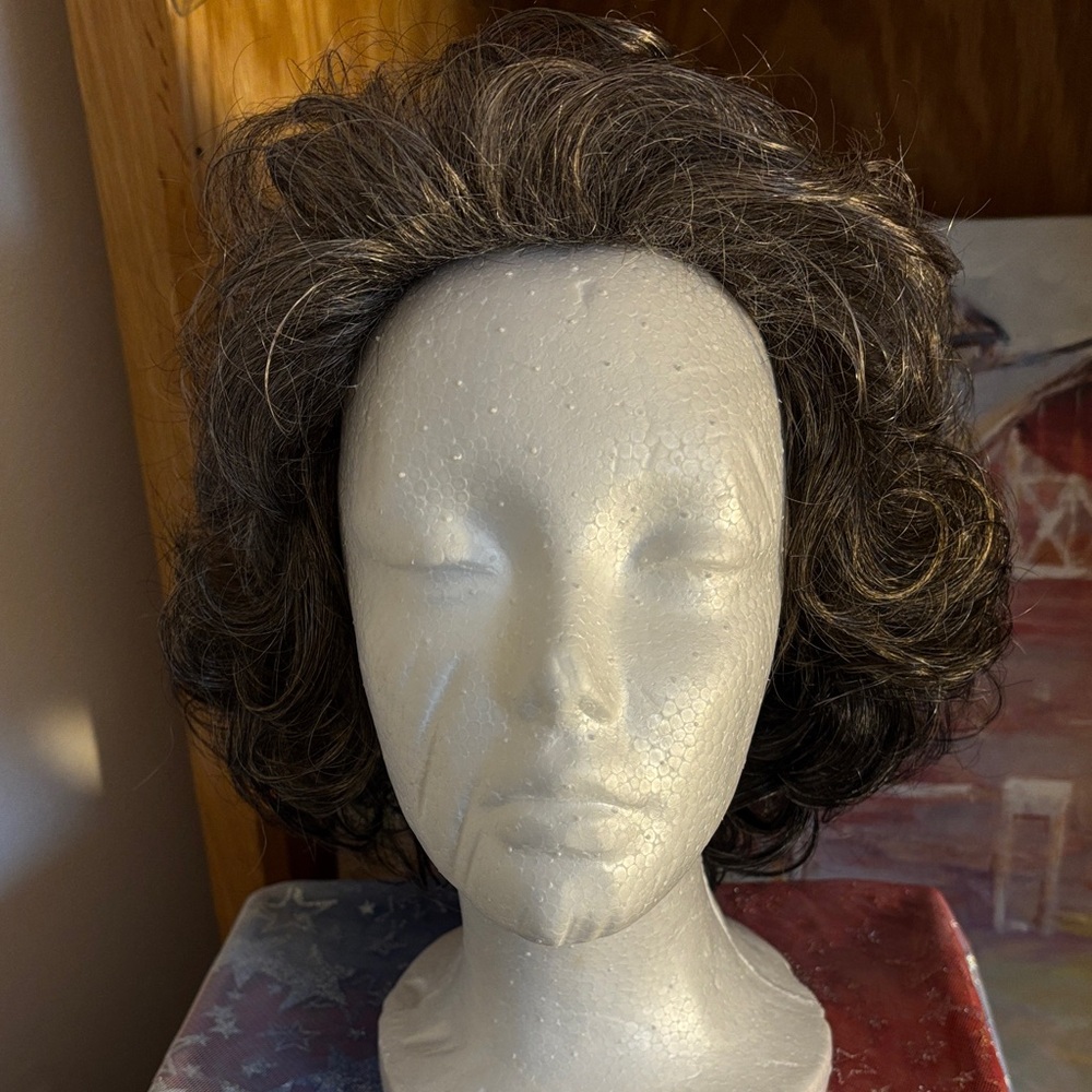 Diahann Carroll Black and Gray  Wig